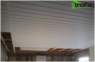 Finition plafond de garage