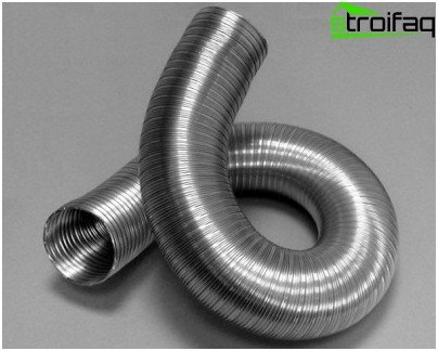 Flexibel aluminiumfolie metallkanal