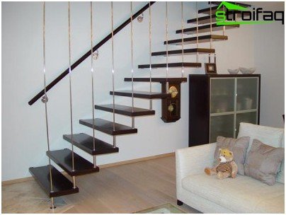 Trappan på trappan är hållbar och kortfattad.