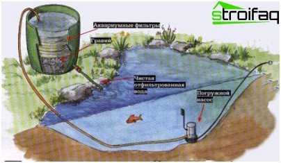hemgjord dammvattenbehandlingssystem