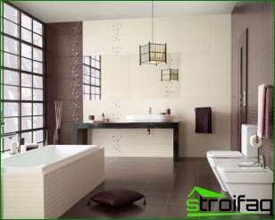 Valet av interiör och designstil för badrummet