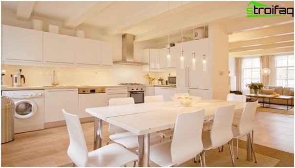 Muebles de cocina 125 ideas de fotos para el diseño de muebles ... Mesa mueble cocina
