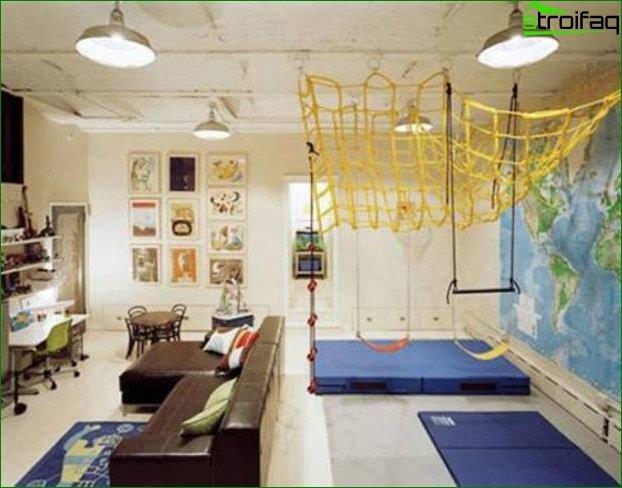 Konstruera barnkammare för ett stort rum 2