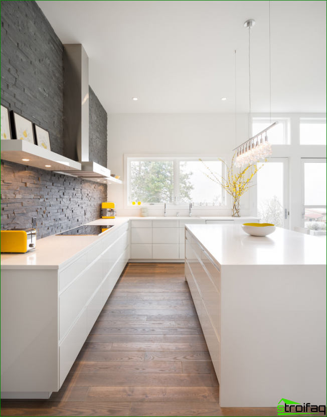 Cucina senza pensili: 75 sorprendenti idee funzionali Balcone disegno Minimalistas