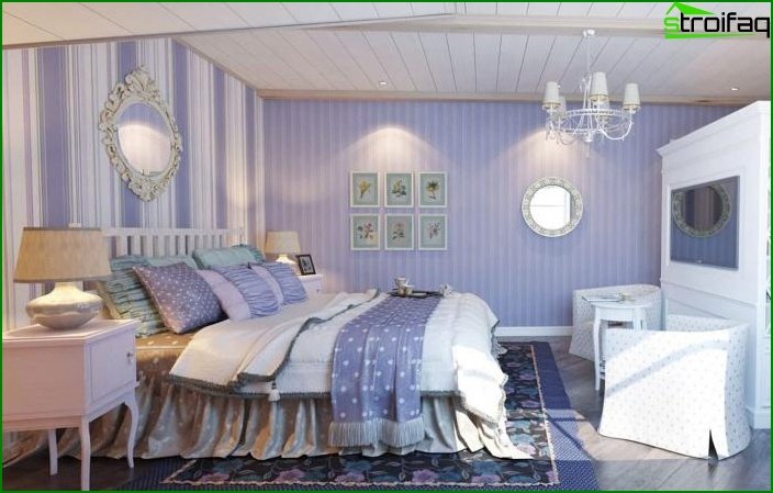 Tapet til soveværelset 2017 foto nyheder, 103 design ideer Et soveværelse
