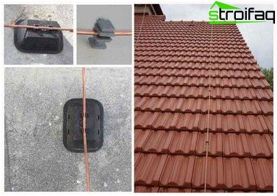 Roof down conductor mount