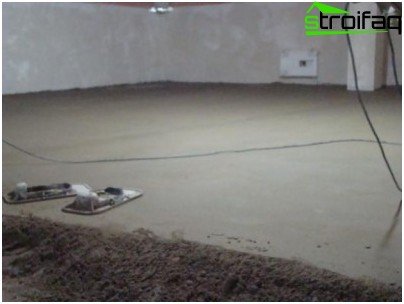 Hrubá podlaha - betonový potěr