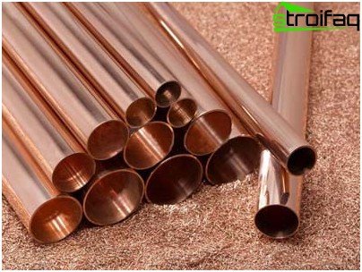 Copper pipes for electrical wiring