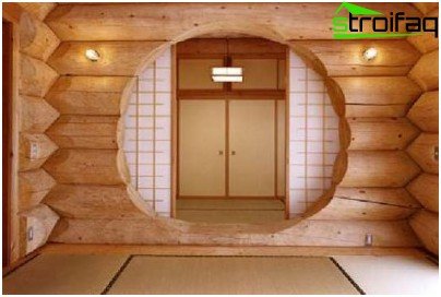 Dřevěná sauna - interiér