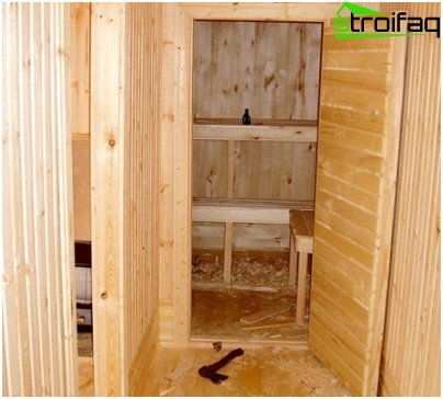 Porta per bagno e sauna