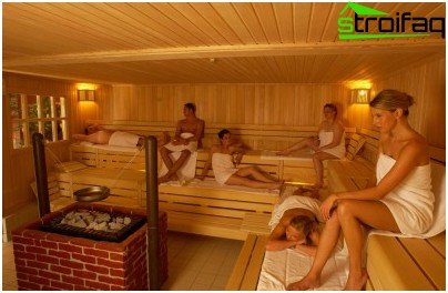 Electricity in the steam room