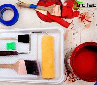 Værktøjer og materialer til maling