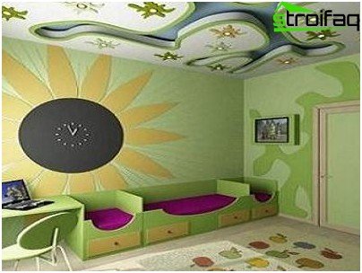 الحل الأصلي للسقف في غرفة الأطفال