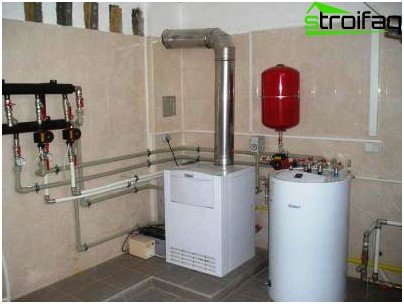 Gas supply design: the boiler room must be finished with non-combustible materials