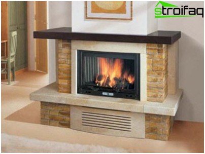 Conventional fireplace