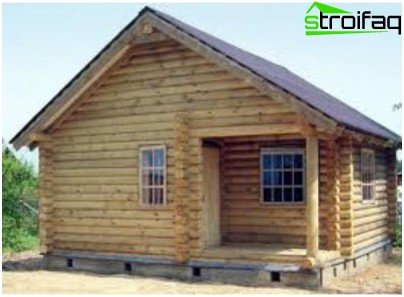 En-etagers sauna uden veranda