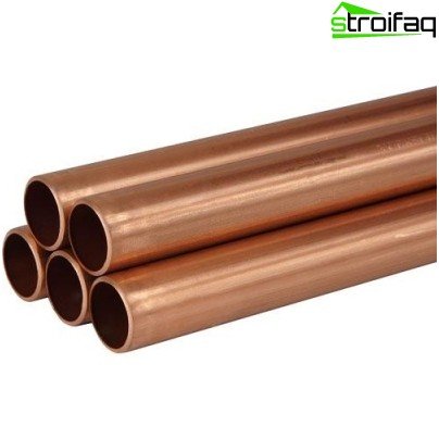 Tipos de tuberías para calentar el suelo con agua.