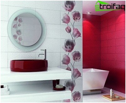 Fotoeksempel på badeværelsets design