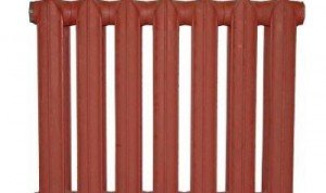 The power of one section of a cast-iron radiator is 160 watts