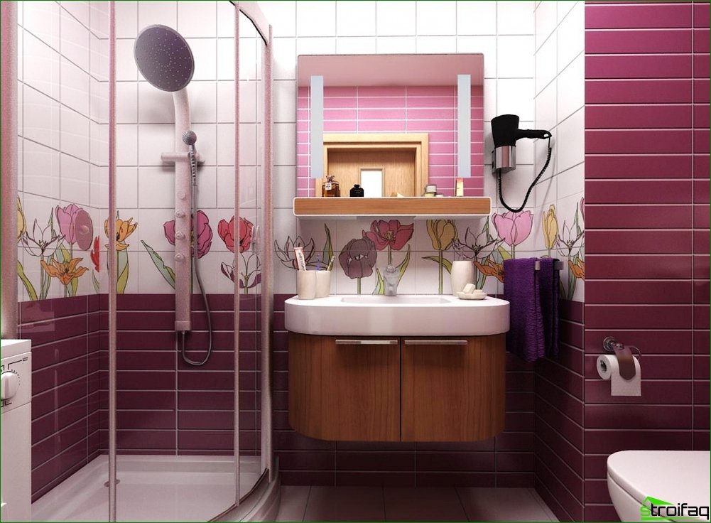 Kombineret badeværelse design