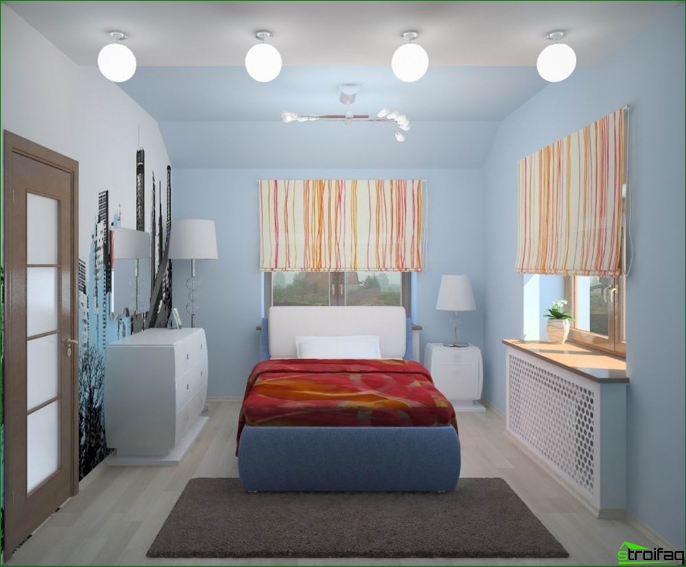 Progetta una piccola camera da letto. Le regole principali per organizzare un piccolo spazio.