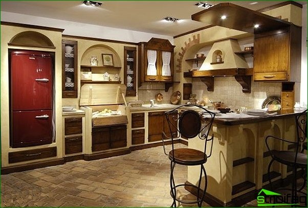 Vi udstyrer køkkenet i italiensk stil