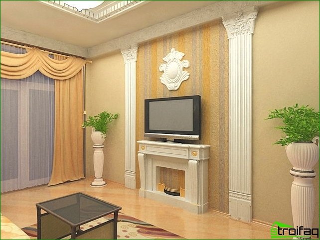 Polyurethane decorative stucco molding in modern interiors