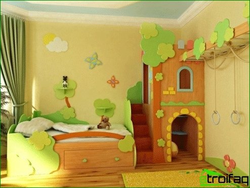 التصميم الداخلي لغرفة الطفل