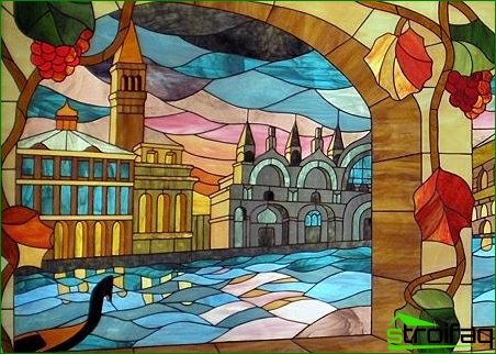 Art stained-glass windows