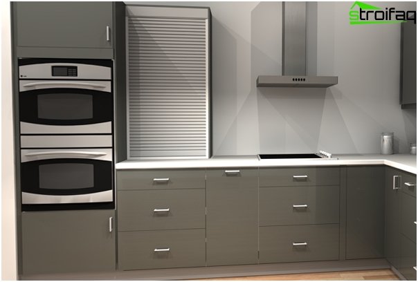 Cabinets for built-in appliances from Ikea - 3