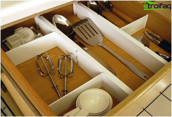 Dividers for drawers in kitchen furniture from Ikea - 3