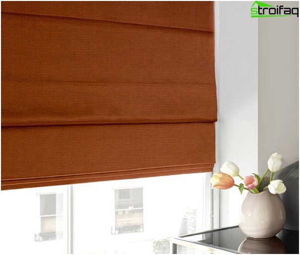 Cortinas romanas para um quarto - 2