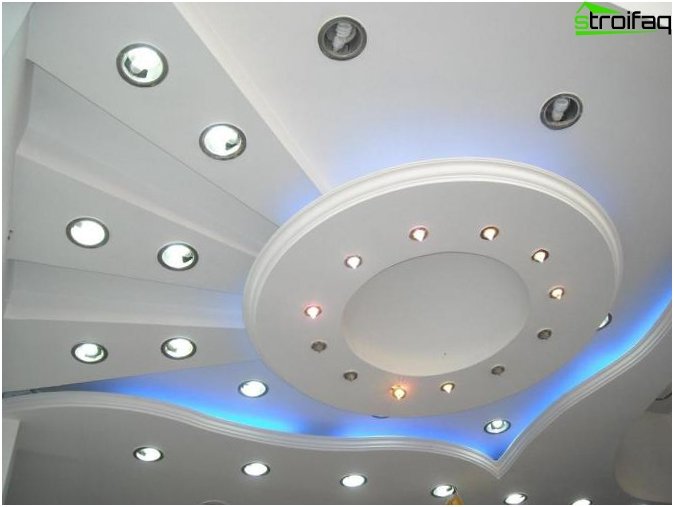 Дизайн на таван от гипсокартон