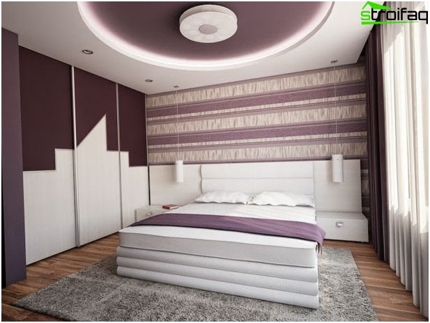 Design plafon în dormitor