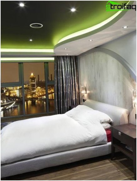 Design del soffitto in camera da letto