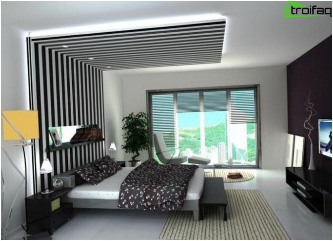 Design del soffitto in camera da letto