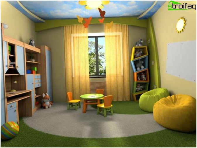 Ceiling design kids room