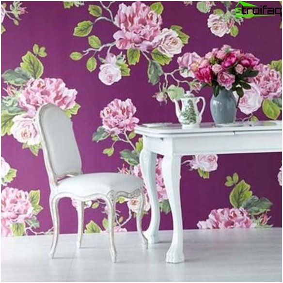 Wallpaper for the kitchen design