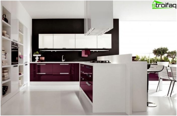 Photo of a modern kitchen design