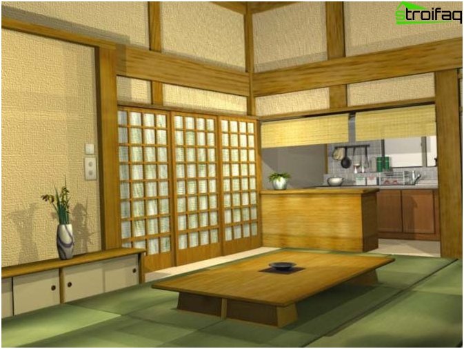 Japanese Style Kitchen Design - Photo