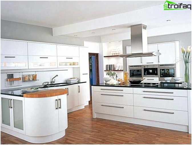 High-tech style kitchen design photo