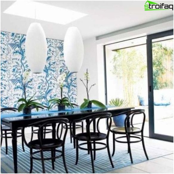 Fashionable wallpaper for the kitchen 2016