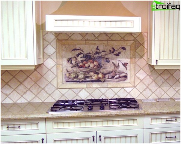 Tiles for the kitchen (diagonal laying) - 3