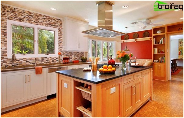 Tiles in the interior of the kitchen (combination) - 2