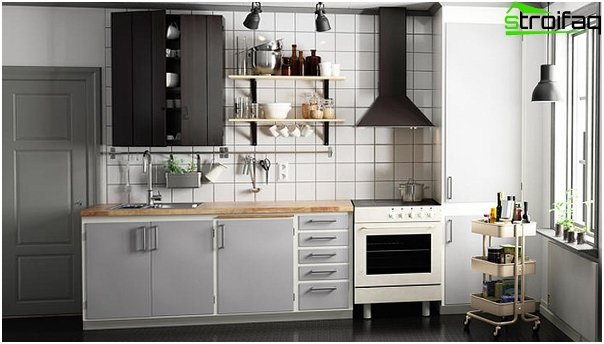 Linear kitchen from Ikea - 4