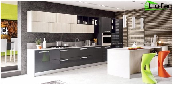 Kitchen furniture from Ikea (linear layout) - 3