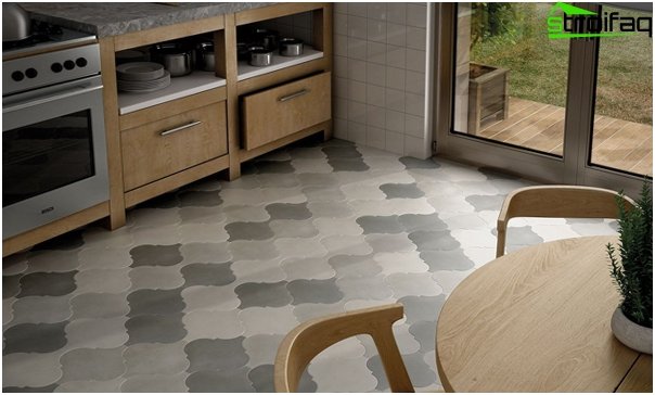 Tile for the kitchen (floor) - 4