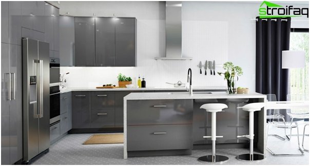 Mutfak mobilya takımları ___ 'dan Ikea (U-shaped layout) - 2