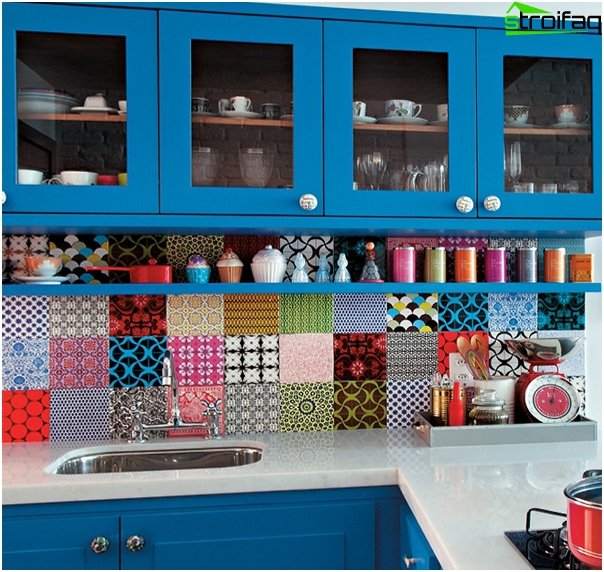 Kitchen furniture in blue tones - 7