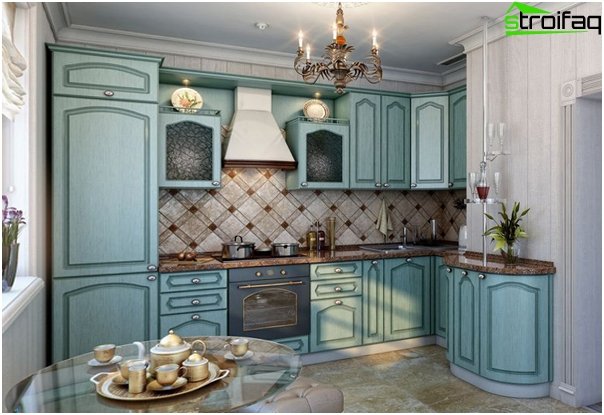 Kitchen furniture in blue tones - 8